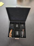 Sieradenkistje voor 6 Horloges of Armbanden incl 2 Armbanden, Ophalen of Verzenden, Zo goed als nieuw
