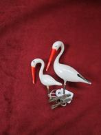 Opaline Ooievaars op Klip - ca. 1900, Diversen, Kerst, Ophalen of Verzenden