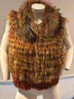 Oranje bruin bont vestje maat s/m, Kleding | Dames, Ophalen of Verzenden, Zo goed als nieuw, Maat 38/40 (M), Bruin