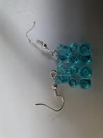 Leuke oorbellen beertjes, Overige materialen, Hangers, Blauw, Nieuw