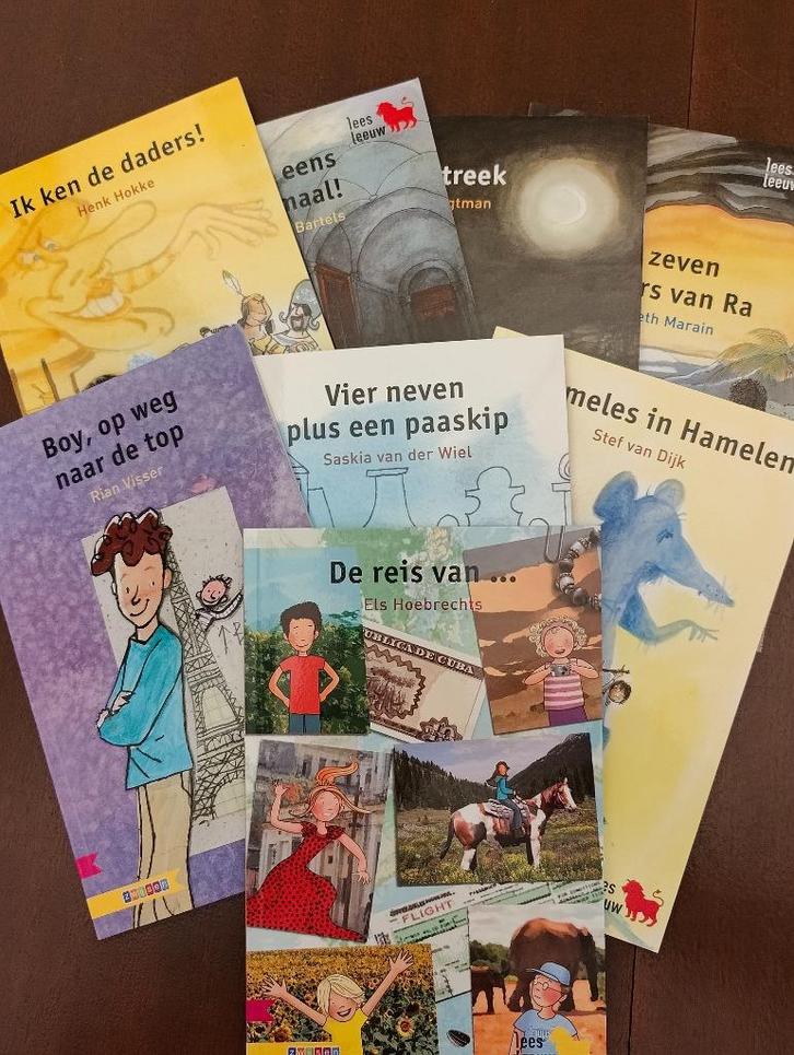 9 leesboeken Leesleeuw groep 5/leerjaar 3, Boeken, Kinderboeken | Jeugd | onder 10 jaar, Zo goed als nieuw, Fictie algemeen, Ophalen of Verzenden