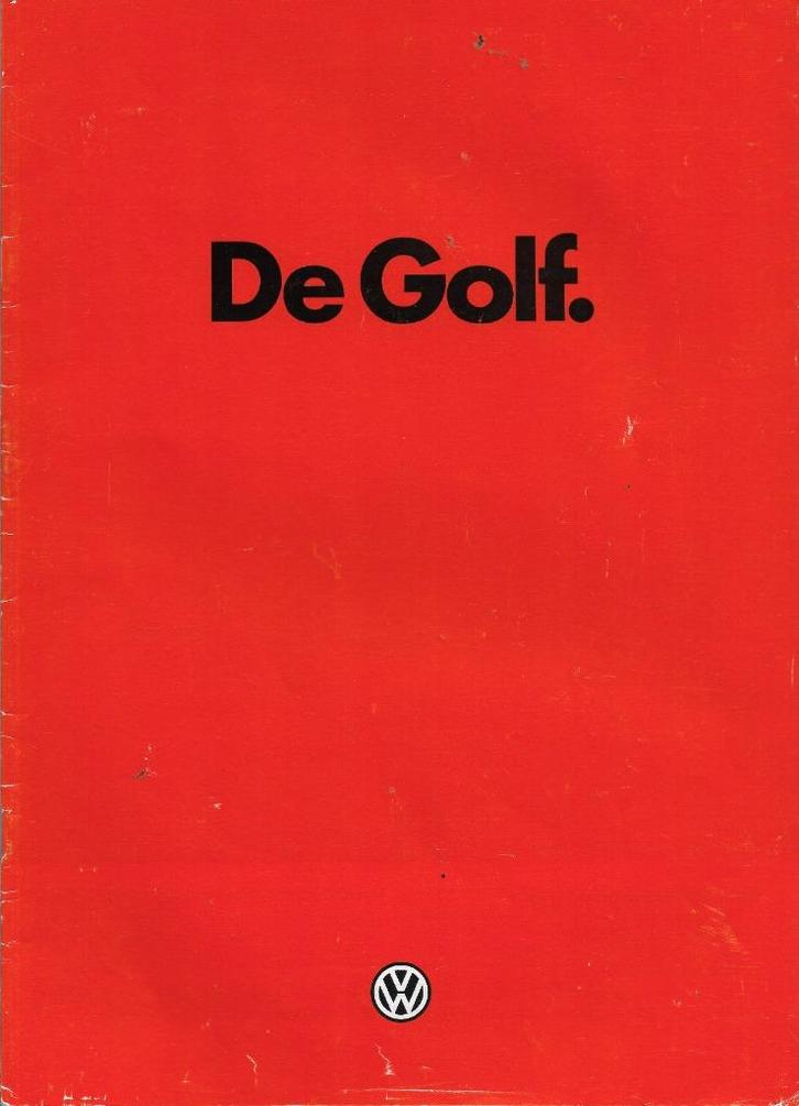 Brochure VW Volkswagen De Golf, 1980 (NL)., Boeken, Auto's | Folders en Tijdschriften, Zo goed als nieuw, Volkswagen, Ophalen of Verzenden