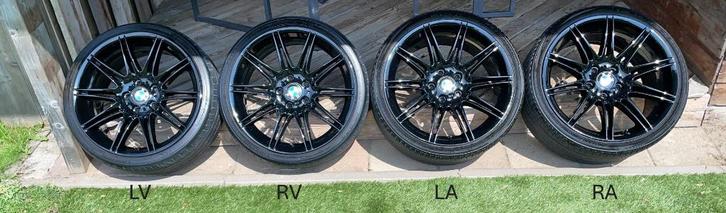 ORIGINELE 19 INCH BMW 225M STYLE 3-SERIE E91 92 93 BREEDSET, Auto-onderdelen, Banden en Velgen, Banden en Velgen, Zomerbanden