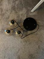 Bollampen 3x rookglas + philips hue lampen, Ophalen, Zo goed als nieuw