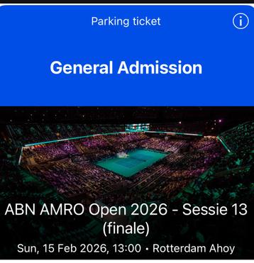 ABN AMRO sundag parkeerkaart beschikbaar voor biedingen