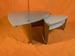Leolux Joey salontafel met bijzettafel beuken hout, Overige vormen, 50 tot 100 cm, Minder dan 50 cm, 100 tot 150 cm
