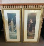 Rustiek ingelijste print. 2 stuks, Ophalen