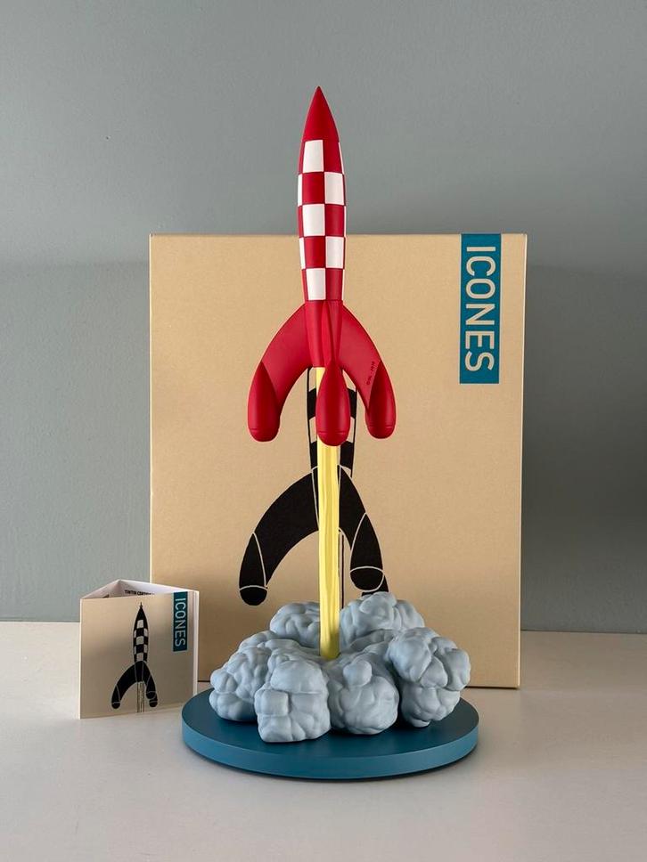 Opstijgende raket - de iconen - Moulinsart - Kuifje, Verzamelen, Stripfiguren, Zo goed als nieuw, Beeldje of Figuurtje, Kuifje