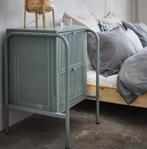 NIKKEBY commode 2 laden grijs-groen, Huis en Inrichting, Kasten | Ladekasten, Ophalen, 1 of 2 laden, Zo goed als nieuw, Minder dan 100 cm