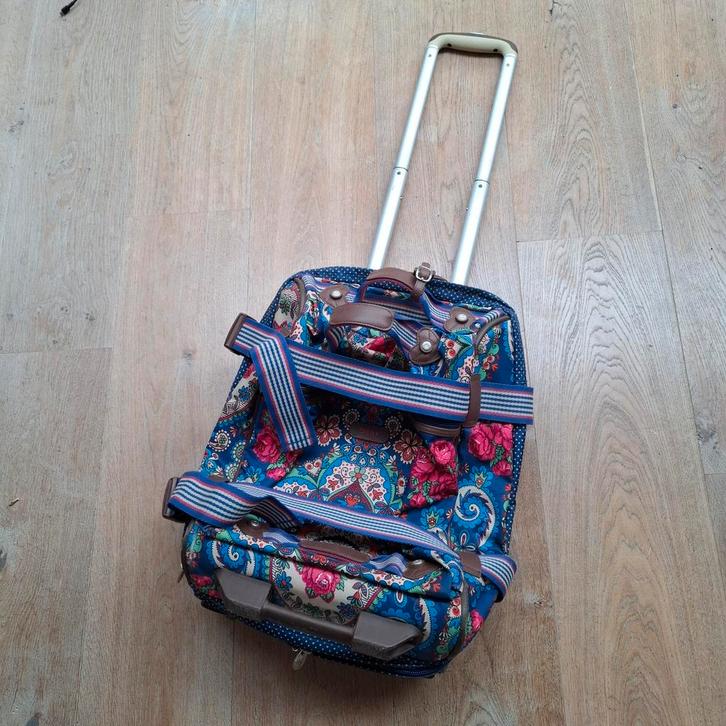 Oilily tas, trolley, reiskoffer, Sieraden, Tassen en Uiterlijk, Tassen | Reistassen en Weekendtassen, Gebruikt, Paars, 40 tot 60 cm
