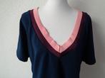 maat 50/52 valt als 50 oksel tot oksel 66 cm, Ophalen of Verzenden, Zo goed als nieuw, Blauw, Blouse of Tuniek