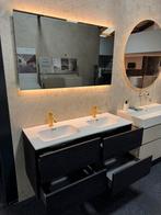 Badmeubel 120 cm Xenz Black oak 4 laden van €1831 nu €500, Huis en Inrichting, Badkamer | Badkamermeubels, Ophalen, 100 tot 150 cm