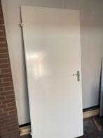 Witte opdek binnendeur 201,5 x 83 linksdraaiend, Doe-het-zelf en Verbouw, Deuren en Horren, Ophalen, Gebruikt, 80 tot 100 cm, Binnendeur