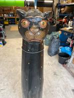 Houten Kat Beeld, Ophalen of Verzenden