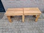Tweezits  massief eiken houten bankje, Ophalen, Nieuw, Hout