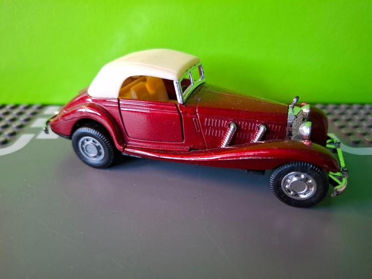 Yatming - Mercedes 540K [rood] 1/38, Hobby en Vrije tijd, Modelauto's | Overige schalen, Gebruikt, Auto, Ophalen of Verzenden