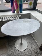 Knoll International ovaal tulip bijzettafel Saarinen, Gebruikt, Metaal of Aluminium, Ophalen of Verzenden, Ovaal