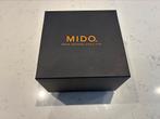 Mido Baroncelli Heritage Black Automatic, Overige merken, Leer, Staal, Ophalen of Verzenden