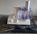 Braun keukenmachine wit, incluis raspen, frites snijder., 1 tot 2 liter, Ophalen of Verzenden, Gebruikt, 3 snelheden of meer