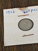 Zilveren dubbeltje uit 1926 in houdertje ho, Postzegels en Munten, Munten | Nederland, Zilver, Koningin Wilhelmina, 10 cent, Ophalen of Verzenden