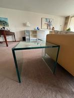 2 Glazen Kubus Bijzettafels, Ophalen, Gebruikt, 50 tot 100 cm, Vierkant