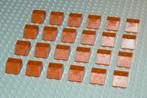 L236 Omgekeerde dakpannen 2x2 donker oranje 24 st., Ophalen of Verzenden, Nieuw, Losse stenen, Lego