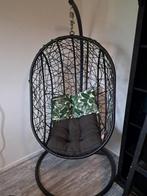 Hangstoel met standaard, Huis en Inrichting, Stoelen, Ophalen, Kunststof, Gebruikt, Zwart