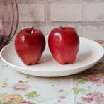 2 Kunst Appels / Nep Sier Fruit Voedsel Appel, Huis en Inrichting, Woonaccessoires | Overige, Verzenden, Nieuw