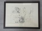 4x Picasso Litho - Vrouw met bloemen en portret van man, Antiek en Kunst, Kunst | Litho's en Zeefdrukken, Ophalen of Verzenden