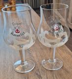 2 Tripel Karmeliet Bierglazen ZGAN, Verzamelen, Biermerken, Ophalen of Verzenden, Zo goed als nieuw, Glas of Glazen, Overige merken