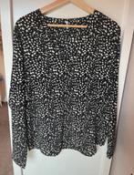 Zwart-witte blouse met stippen - JDY, Maat 38/40 (M), Zwart, Ophalen of Verzenden, Zo goed als nieuw