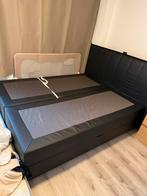 Boxspring met opbergruimte 160x200, Tweepersoons, Ophalen of Verzenden, Zo goed als nieuw, 200 cm