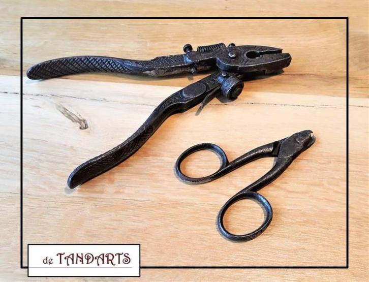 Zaagtandtang & zaagtandschaar, samen € 45,=  ⏬️  - 20% ⏬️, Antiek en Kunst, Antiek | Gereedschap en Instrumenten, Ophalen of Verzenden