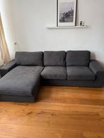 Hoekbank Antraciet met Chaise Longue, Ophalen, 250 tot 300 cm, Gebruikt, Hoekbank