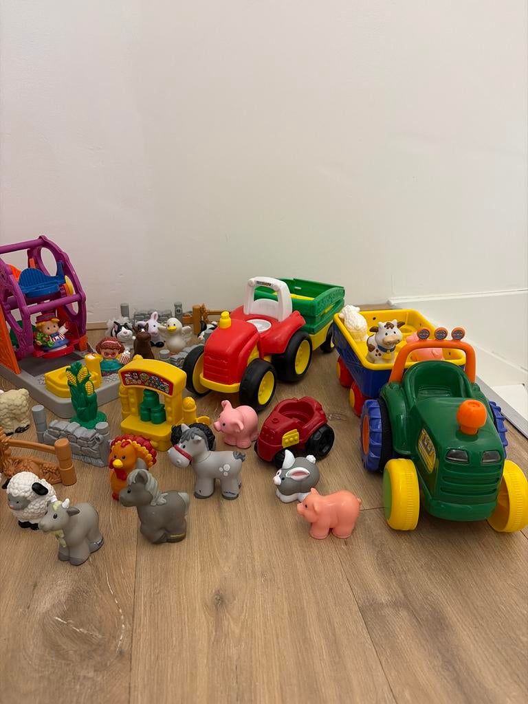 Fisher Price Little People Speelgoed Set, Ophalen of Verzenden, Gebruikt, Overige typen, Met wieltjes