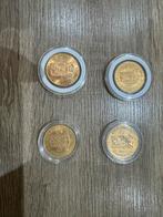 4 Gouden Tientjes - Nederlandse Gulden Munten, Setje, Koningin Wilhelmina, 10 gulden, Goud