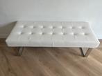 Wit gecaptioneerd bankje ZGAN, Ophalen, Minder dan 75 cm, Tweepersoons, Leer