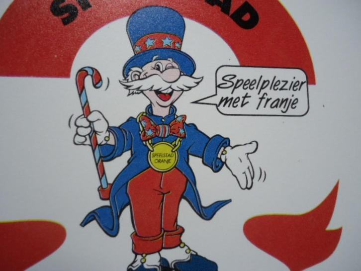 sticker oud Speelstad oranje pretpark attractiepark drenthe, Verzamelen, Stickers, Zo goed als nieuw, Bedrijf of Vereniging, Verzenden