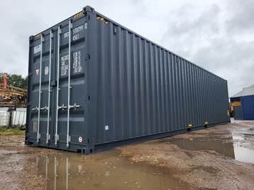 40FT HighCube zeecontainer antraciet beschikbaar voor biedingen