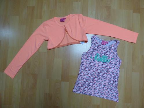 Hippe oranje set (bolero/zomertop) van Jubel, maat 140 NIEUW, Kinderen en Baby's, Kinderkleding | Maat 140, Nieuw, Meisje, Setje