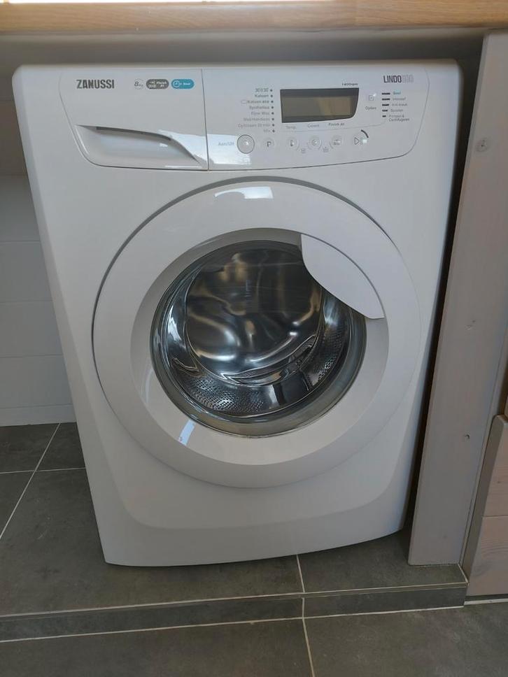 Zanussi wasmachine, werkt perfect. A+++, 8 kilo. MOET WEG!, Witgoed en Apparatuur, Wasmachines, Gebruikt, 8 tot 10 kg, 85 tot 90 cm