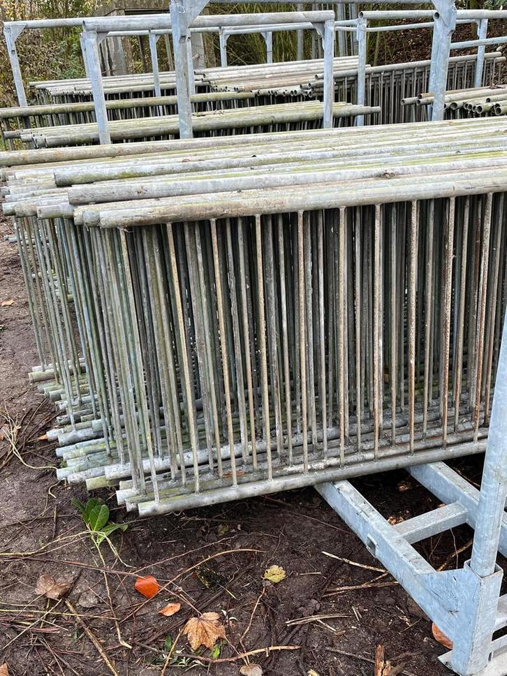 Gegalvaniseerd hekwerk-systeem, Tuin en Terras, Tuinhekken en Hekwerk, Zo goed als nieuw, IJzer, Ophalen