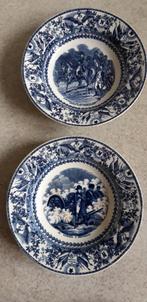 te koop 2 schitterende blauwe antieke NAPOLEON wandborden, Antiek en Kunst, Ophalen of Verzenden