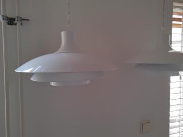 Twee mooie Deense Vintage schalen lampen. beschikbaar voor biedingen