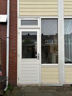 Deurkozijn met zijraam inclusief ramen en deur, Doe-het-zelf en Verbouw, Kozijnen en Schuifpuien, Ophalen, Gebruikt, Deurkozijn