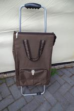 Secc boodschappenkarretje, bruin, Sieraden, Tassen en Uiterlijk, Tassen | Reistassen en Weekendtassen, 40 tot 60 cm, 30 cm of meer