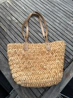 Stijlvolle shopper tas van stro, Ophalen of Verzenden, Zo goed als nieuw, Beige, Shopper