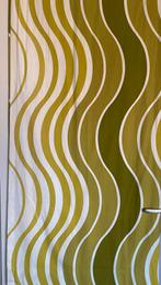 Vintage retro gordijn groen, Huis en Inrichting, Stoffering | Behang, Ophalen of Verzenden, Minder dan 10 m², Groen