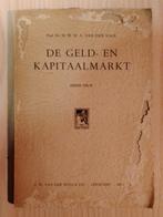 1946 -De geld- en kapitaalmarkt- Prof. Dr. H van der Valk, Gelezen, Ophalen of Verzenden, Prof. Dr. H.M.H.A. van der Valk, Economie en Marketing