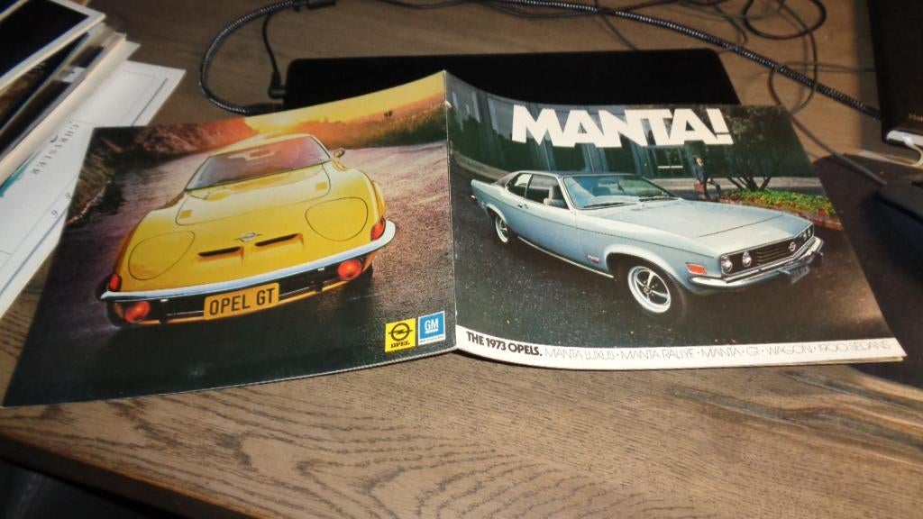 ZELDZAME USA Folder OPEL modellen  1973, Verzenden, Nieuw, Opel